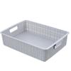 Cesta de almacenamiento portátil simple de plástico PP para terminar juguetes de jardín de infantes, cesta pequeña, cesta de almacenamiento de piezas de almacén al por mayor