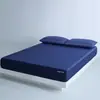 Lençol de Elástico de Seda Refrescante para Sono Profundo, Capa de Colchão Totalmente Envolvente, Roupa de Cama Confortável para Casa para Sono Profundo, Cobre de Cama Respirável de Seda Gelada para o Verão