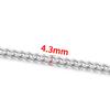 Aço Inoxidável Botão Único Redondo Corrente de Moagem Joia DIY Colar Pulseira Corrente Cubana Versátil Personalizado Mala Roupa Corrente de Moda