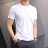 Camiseta fina de manga larga de color liso para hombre, camiseta de marca de moda para hombre, estilo Hong Kong, holgada, combina con todo, informal, para estudiantes, venta al por mayor