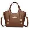 Bolso de mano de moda transfronterizo de lujo ligero para mujer, nuevo bolso de hombro versátil vintage, bolso de hombro y bandolera casual de gran capacidad