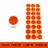 Adesivos Coloridos de Número de Mês 1-12 Mês Etiquetas de Classificação Trimestral Adesivas Redondas de 25mm Adesivos de Mês