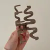 Pinza Elegante de Estilo Francés para Mujer, Pinza Ondulada para el Cabello para la Parte Trasera de la Cabeza, Pinza de Cabello de Gama Alta, Pinza Elegante, Accesorio para el Cabello tipo Pinza Tiburón