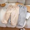 Pantalones Deportivos de Encaje Casuales Versátiles para Niña Primavera y Otoño 2024 Nuevos Pantalones Deportivos Elegantes para Niñas Estilo Coreano