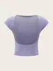 Primavera 2023 nuevo AliExpress Amazon dulce y picante puro deseo camiseta diseño de mujer Sexy Slim top corto