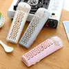 Soporte Sencillo para Palillos de Cocina con Tapa, Estante de Almacenamiento de Plástico para Palillos Montado en la Pared, Organizador Multifuncional de Palillos con Drenaje