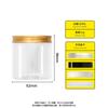 Frasco de plástico PET redondo sellado para snacks y frutos secos, de gran capacidad, transparente, de grado alimenticio, de boca ancha de 500 ml