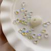 Explosiones Diamante de cristal para uñas de 5 mm Decoraciones para uñas de mariposa Nuevo taladro de fondo puntiagudo rojo neto Diamantes de imitación de color mágico transparente