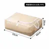 Bolsa de Almacenamiento para Colchas, Bolsa Organizadora de Colchas de Gran Capacidad para Dormitorio Universitario, Bolsa Visible a Prueba de Polvo y Humedad para Empacar Ropa al Mudarse