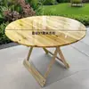 Mesa plegable de madera maciza para mercados nocturnos, puestos, uso doméstico sencillo, mesa pequeña portátil para habitaciones de alquiler, mesa de comedor, plegable