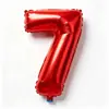Globos de Número Pequeños Engrosados de 16 Pulgadas para Fiesta de Cumpleaños, Boda, Decoración de Aniversario, Globos de Papel de Aluminio con Números al por Mayor