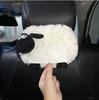 Caja de pañuelos para coche, reposabrazos, papel, decoración interior, creativa, con dibujos animados de peluche