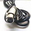 Par XLR personalizado, cabeça estéreo 3.5, cabo de microfone, cabo de microfone, vendas diretas da fábrica