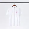 Venda Direta Transfronteiriça Estilo Novo de Verão Lavada Gola Redonda Camisa Estampada Personalizada Estilo Americano Japonês Tendência Solta Casual Top
