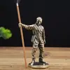 Suporte de Incenso de Liga de Soldado Retrô Artesanato Tecnologia Modelo de Soldado Feito à Mão Peça de Xadrez de Jogo de Tabuleiro Ornamentos Brinquedo Presente