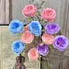 3 Flores Artificiales Austin, Flores Hechas a Mano para Bodas, Flores Decorativas Artificiales, Arreglos de Boda al por Mayor, Arreglos Florales de Piso