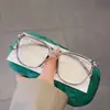 Óculos quadrados geométricos de armação grande estilo Ins da moda com proteção contra luz azul, disponíveis com lentes de grau, disponíveis em atacado do fabricante