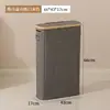 Cesta de almacenamiento de pañuelos transfronteriza caja de almacenamiento para artículos varios transparente de baño hogar dormitorio bambú nan con tapa cesta de almacenamiento