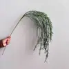 Hierba de Caña Artificial, Hierba Bigote de Dragón, Planta Verde de Moda para Paisajismo, Material de Flor Colgante para Techo, Decoración Suave Estilo Bosque para Bodas al por Mayor