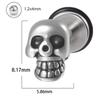 Aretes de Personalidad de Calavera de Acero Transfronterizo Hip Hop Punk Acero Inoxidable Aretes Multiforma Cadena Larga Rosca Externa