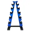 Rack para Mancuernas Gimnasio Rack Triangular para Mancuernas Torre Engrosada Soporte de Exhibición para Juego de Mancuernas Doméstico Rack para Mancuernas Forma de A