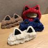 Zhao Lusi Mesmo Estilo Hair Band Mulheres Bonito Face Wash Especial Aplicar Máscara Lavar Cabelo Band Headgear Hairpin Orelha de Gato
