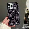 Superventas de Amazon Estilo Fresco Dulce Oscuro Y2K Estrella de Cinco Puntas Funda para iPhone 17/18 Pro Max Agujero Grande Carcasa Dura Negra