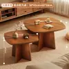 Mesa de Centro Sala de Estar Hogar Mesa de Té 2025 Nueva Elegante Pequeña Mesa Lateral de Sofá Mesa Redonda Pequeña Mesa de Té de Balcón Mesa Pequeña