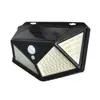Luz Solar para Jardín Exterior con Sensor de Movimiento, 100 LEDs, Carga por Cuatro Lados, Iluminación Doméstica, Farola, Ambiente
