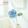 Flores Artificiais de Rosa Tecidas à Mão Acabadas, Decoração de Buquê de Flores de Crochê de Lã DIY