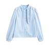Sentido del Diseño Apilado Artefacto Correa Dulce Camisa Casual de Verano para Mujer Cuello Vertical Hombro Adelgazante Combinación Total Camisa Base