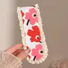Parche Floral de Punto Francés para Flequillo, Parche Mágico para el Cabello para Mujeres, Cinta para el Cabello sin Presión, Diadema para Lavarse la Cara, Diadema, Accesorio para el Cabello