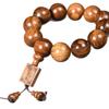 Pulsera de Cuentas de Madera de Palo de Rosa Negro Africano para Buda, Joyería Unisex para Pareja, Pulsera de Secuoya y Sándalo