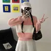 Suéteres de Punto Casuales Holgados Estilo Coreano con Mangas Largas para Mujer Otoño e Invierno Nueva Ropa Exterior Suéter Polo para Mujer