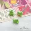 Liga Verde Cor Fofa Urso Laço Garra de Gato Borboleta Flor DIY Pulseira de Mão com Contas Material