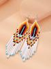 Cinco características, ojos, aretes, explosiones amazónicas, aretes de borla larga caliente transfronterizos europeos y americanos, aretes bohemios