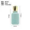 Botella de Perfume Aterciopelada 50ml Transparente Pequeña Botella Rellenable Procesamiento Personalizado Botella de Vidrio Venta al por Mayor Tapa de Perfume Aterciopelada