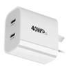 Carregador duplo PD 40W padrão australiano adaptador duplo TYPE-C 20W novo carregador de celular PD com porta dupla padrão australiano
