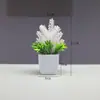 Plantas artificiais escandinavas em vasos, pequenas, para sala de estar, ornamentos verdes, decoração moderna e simples de bonsai.