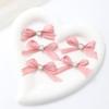 Patrón Dulce de Aspecto Francés Alto Malla de Seda Brillante Lazo de Perla DIY Hecho a Mano Accesorios para Ropa de Mujer