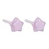 Aretes de Bio-Cerámica de Colores Estilo Coreano en Formas de Bola y Estrella, Simples y Dulces, No Necesitan Quitarse al Dormir, Pasadores de Oreja Completamente de Cerámica
