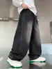 Calça Jeans Infantil de Outono, Calça Reta para Primavera e Outono, Novo Estilo 2026, Calça Cool e Estilosa para Meninos Tamanho Médio e Grande