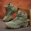 Nuevas Botas Todoterreno de Suela Gruesa de Otoño Botas Militares de Caña Alta Zapatos Deportivos de Exterior para Hombre Zapatos Casuales Botas de Senderismo Resistentes al Desgaste Antideslizantes