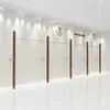 Arara de exposição para loja de roupas Cabide de parede de aço inoxidável Loja de roupas femininas Nova prateleira de exposição de piso em madeira maciça Atacado