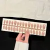 Uñas postizas hechas a mano estilo celebridad de internet Uñas postizas con acabado que realza el blanco Pegatinas de arte de uñas removibles Uñas para fotos diarias