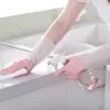 Fabricante de luvas para lavar louça domésticas atacado PVC impermeável fazendo tarefas domésticas limpeza correr os rios e lagos barraca de rua luvas de plástico e aço espessadas