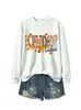 Jardín de infantes Amazon eBay moda europea versátil mujer retro otoño e invierno nueva sudadera