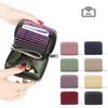 Comercio Exterior Japonés Corto Antirrobo RFID Portatarjetas tipo Acordeón Piel Genuina Múltiples Ranuras para Tarjetas Portatarjeta de Identificación Cremallera Pequeño Billetero
