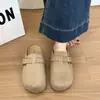 Moda para Mujeres Pequeñas 2026 Primavera y Otoño Nuevas Mocasines sin Cordones Versátiles que Aumentan la Altura de Punta Cerrada Zapatillas de Suela Gruesa para Mujer