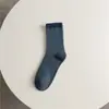 Meias Youjiaxiu Outono e Inverno para Mulheres, Meias Novas de Laço, Meias de Malha Estilo Japonês de Cano Médio, Meias Vazadas Estilo Coreano para Mulheres